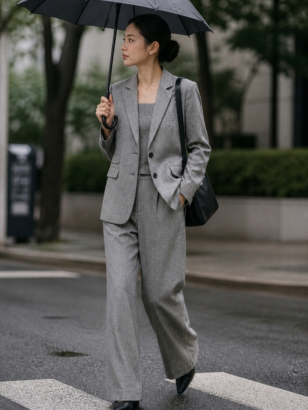 Elie Tahari Black and White Patterned Jacket